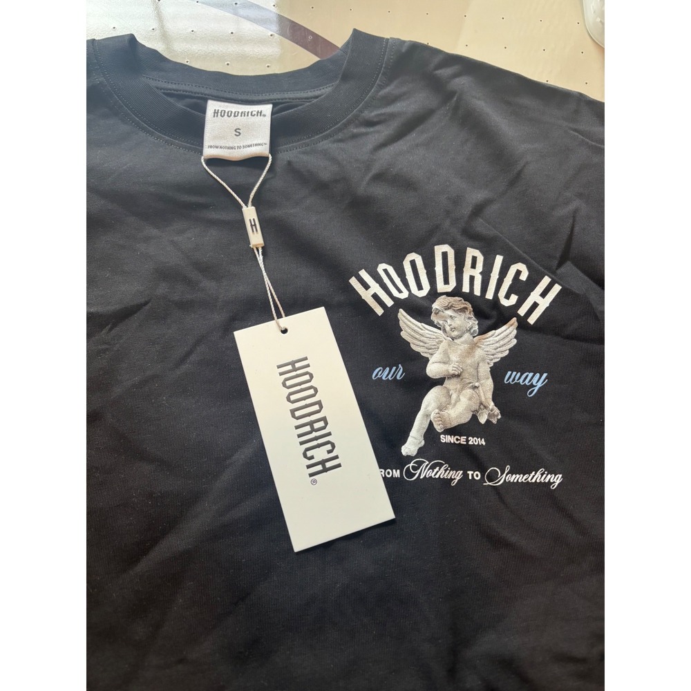Hoodrich Mens Our Way Angel Graphic T-Shirt Black HW4047 Small NWT